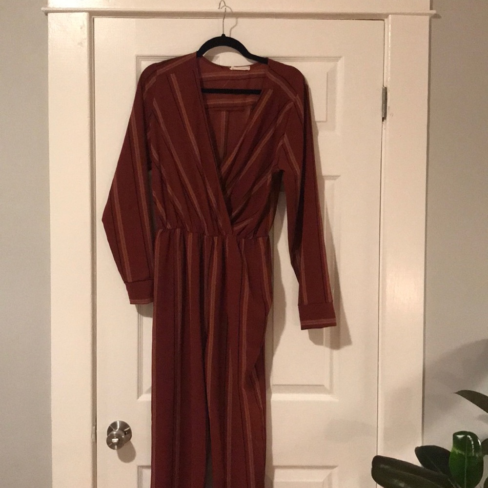 Brick red jumpsuit